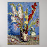 Gladioli by Vincent Van Gogh Poster<br><div class="desc">A post impressionist painting of gladioli by Vincent Van Gogh to beautify your home.</div>