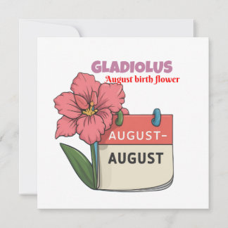 Gladiolus - Birth Flower For August Save The Date