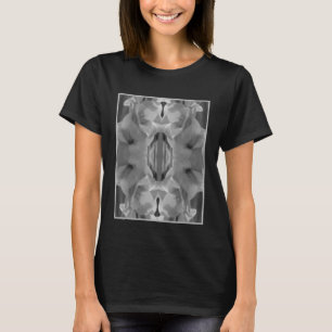Gladiolus Flower Black And White Abstract   T-Shirt
