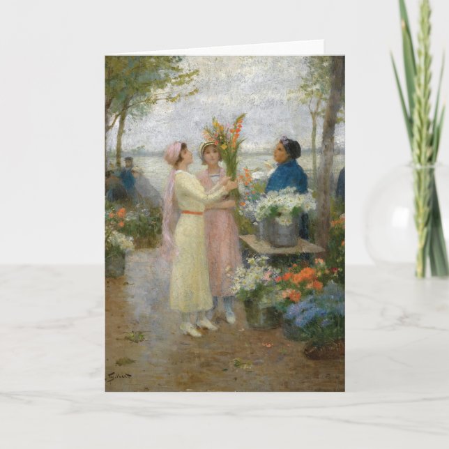 Gladiolus | Victor Gabriel Gilbert Card (Front)