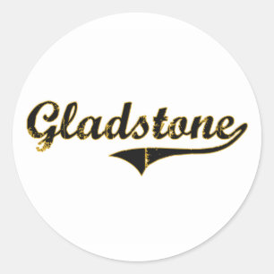 Gladstone Missouri Classic Design Round Sticker
