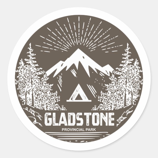 Gladstone Provincial Park Classic Round Sticker (Front)