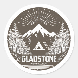 Gladstone Provincial Park Classic Round Sticker