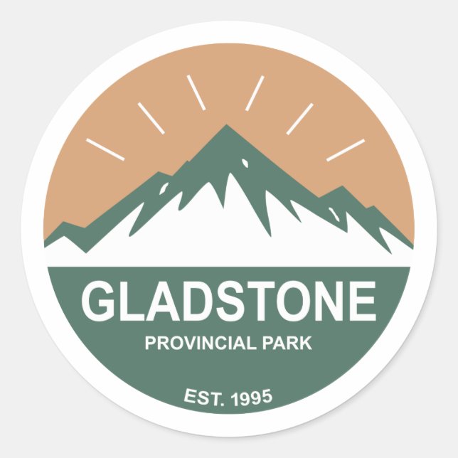 Gladstone Provincial Park Classic Round Sticker (Front)
