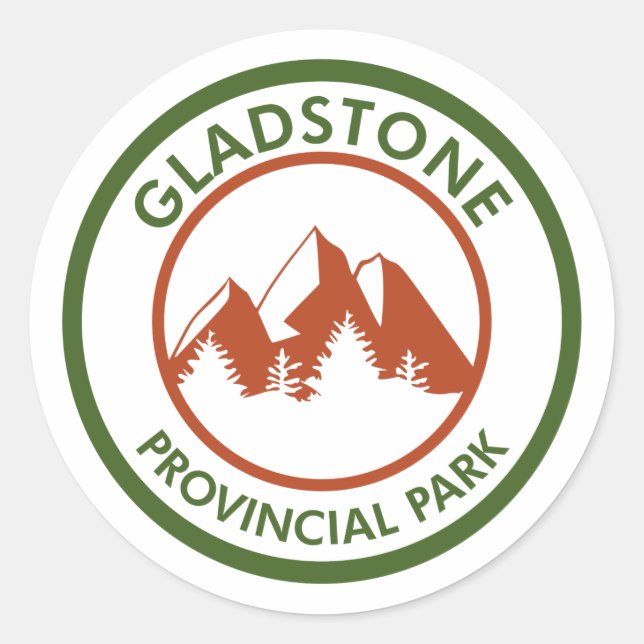 Gladstone Provincial Park Classic Round Sticker (Front)