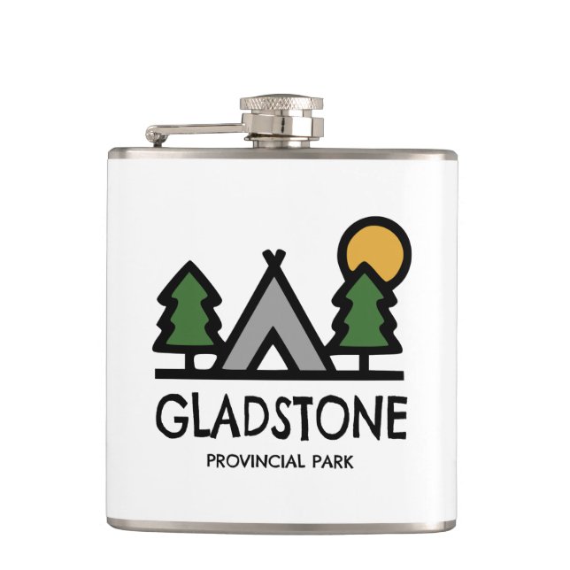 Gladstone Provincial Park Hip Flask (Front)