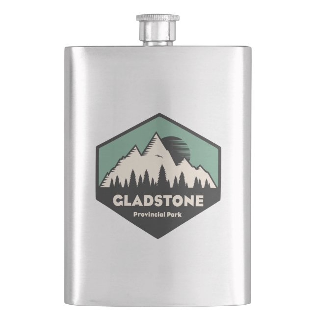 Gladstone Provincial Park Hip Flask (Front)