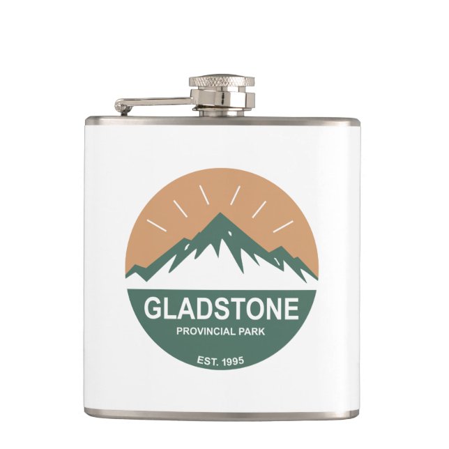 Gladstone Provincial Park Hip Flask (Front)