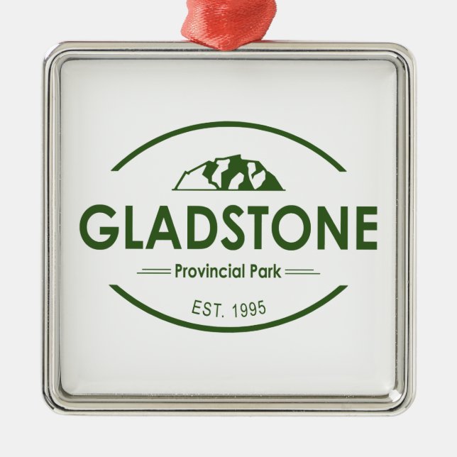 Gladstone Provincial Park Metal Ornament (Front)