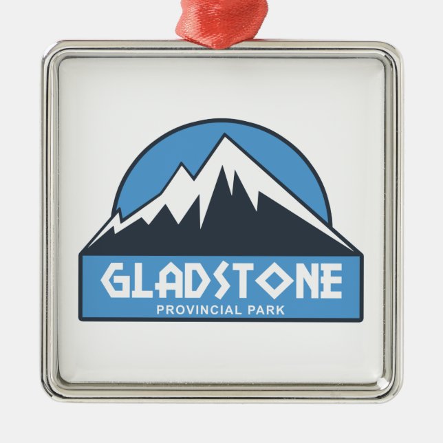 Gladstone Provincial Park Metal Ornament (Front)