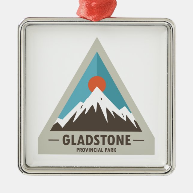 Gladstone Provincial Park Metal Ornament (Front)