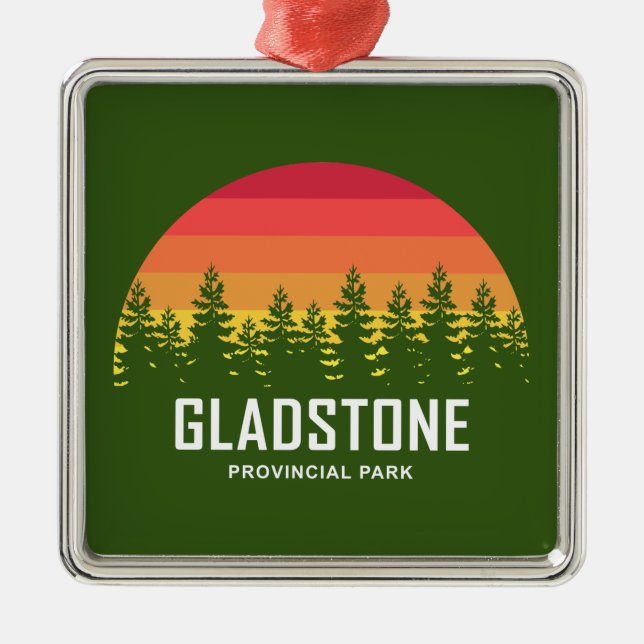 Gladstone Provincial Park Metal Ornament (Front)