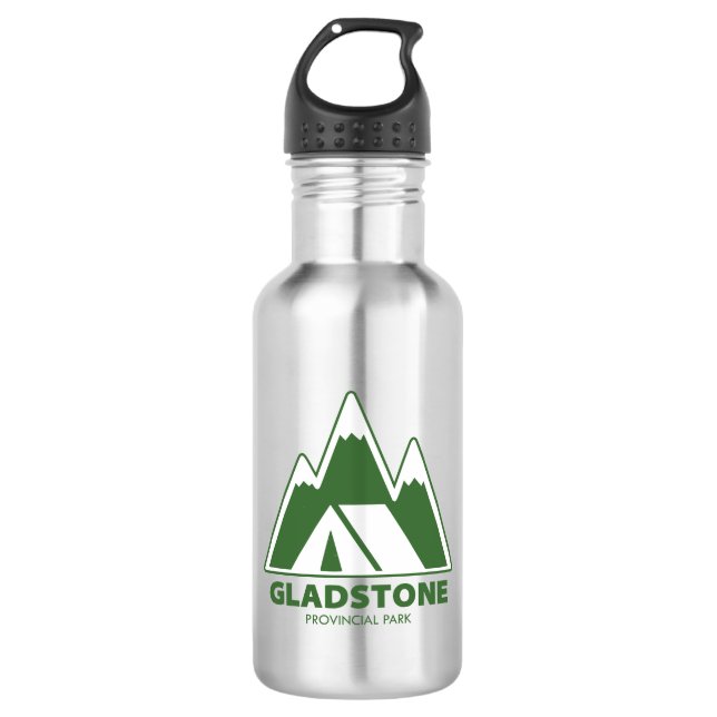 Gladstone Provincial Park Mountains Camping 532 Ml Water Bottle (Front)