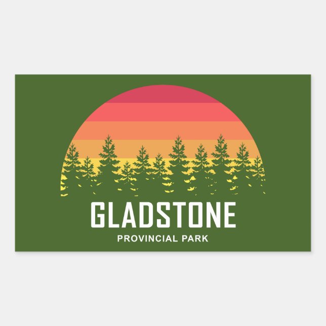 Gladstone Provincial Park Rectangular Sticker (Front)