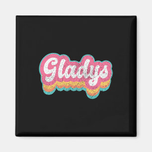 Gladys First Name Girl Vintage 70s 80s Personalise Magnet