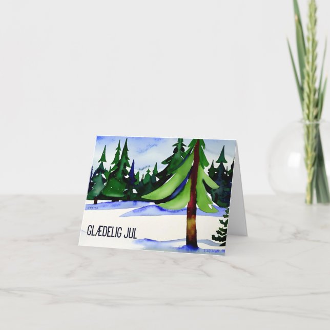 Glædelig jul, Danish Christmas Card (Front)