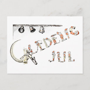 Glædelig Jul Tomte Postcard