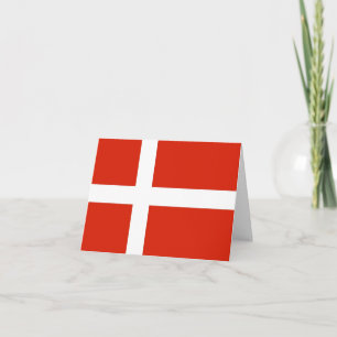Glædelig Jul with Dannebrog Holiday Card
