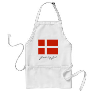 Glædelig Jul with Dannebrog Standard Apron