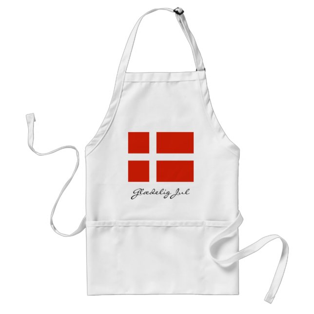 Glædelig Jul with Dannebrog Standard Apron (Front)