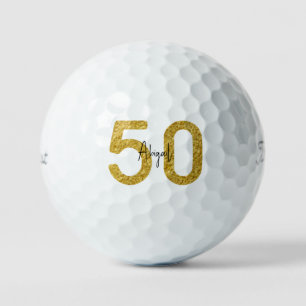 Glam 50th Birthday Custom Titleist Pro V1 Golf Balls