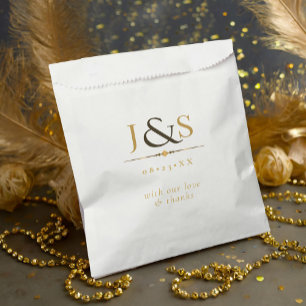 Glam Art Deco Wedding ID1033 Favour Bag