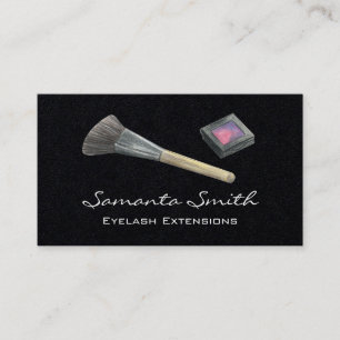 Glam Beauty Makeup Artist Eyelashes & Lips Busines Business Card