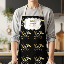 Glam Black Gold Hair Stylist Business