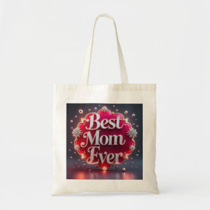 Glam Bling Silver Gold Best Mum Ever Tote Bag