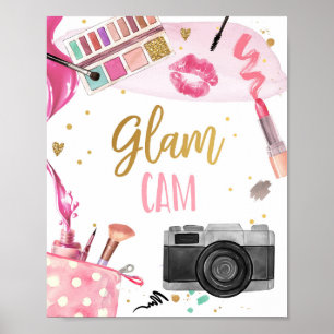 Glam Cam Spa Party Makeup Glamour Girl Birthday Po Poster