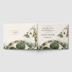 Glam Casino Las Vegas Roaring 20s Gatsby Wedding Guest Book