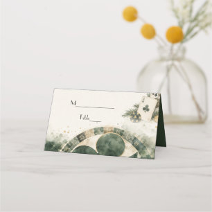Glam Casino Las Vegas Roaring 20s Gatsby Wedding Place Card