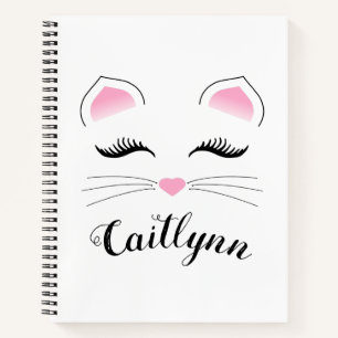 Glam Cat Face Notebook