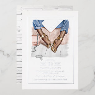 Glam Chic Fashion Show Foil Invitation