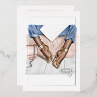 Glam Chic Fashion Show Foil Invitation