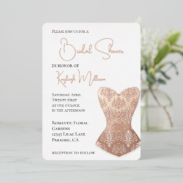 Glam Corset Bridal Shower (Standing Front)