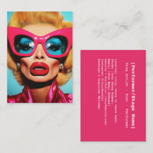 Glam Diva in Retro Shades Business Card