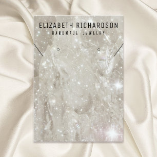 Glam Elegant Crystal Diamond Jewelry Display Business Card