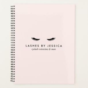 Glam Eyelashes Classic Pink Appointment Book Planner