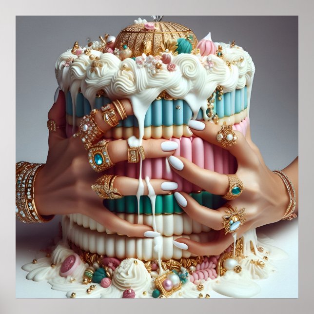 Glam fashion luxury lifestyle photo poster (Front)