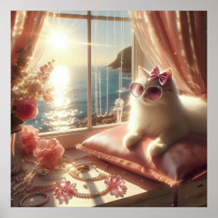 Glam fashion luxury lifestyle photo poster