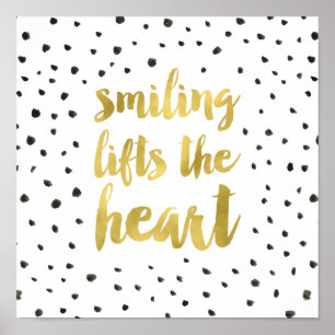 Glam Faux Gold Foil Calligraphy Quote Poster