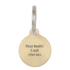 Glam Faux Gold Paw Prints and Name Personalised