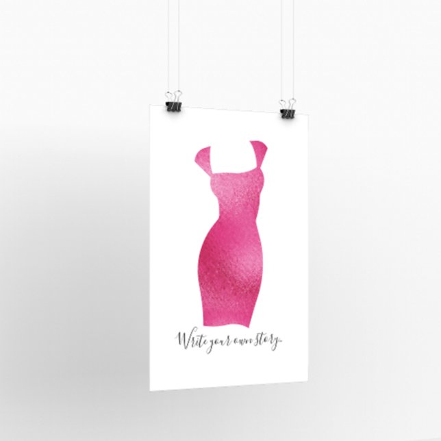 Glam Feminine Silhouette Inspirational Poster (Creator Uploaded)