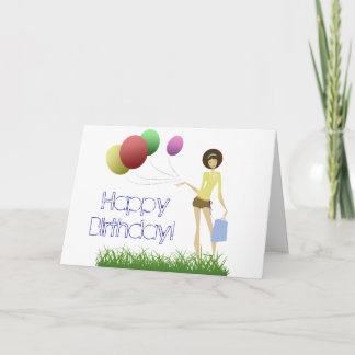 Glam Gal Birthday Card