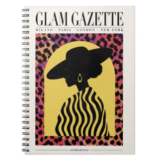 Glam Gazette Leopard Fashion Spiral Notebook