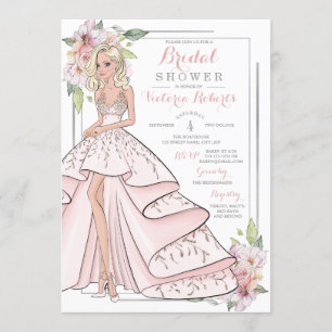 Glam Girl Bridal Shower Invitation