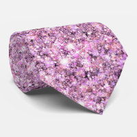 Glam Glitz Purple-Toned Pink Mermaid Faux Glitter