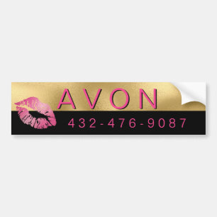 Glam Gold and Black Independent Rep Avon Bumper Sticker