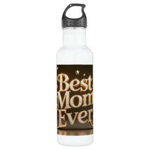 Glam Gold Bling Best Mum Ever  710 Ml Water Bottle